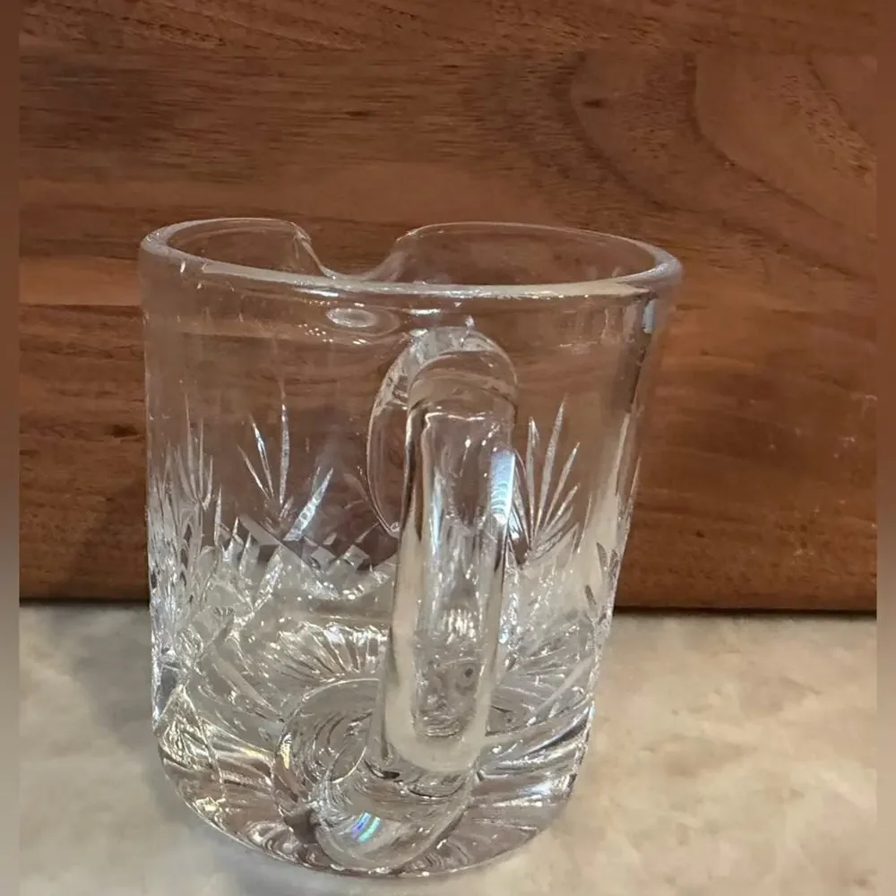 vintage Stuart cut Crystal small creamer Glenngary cambridge